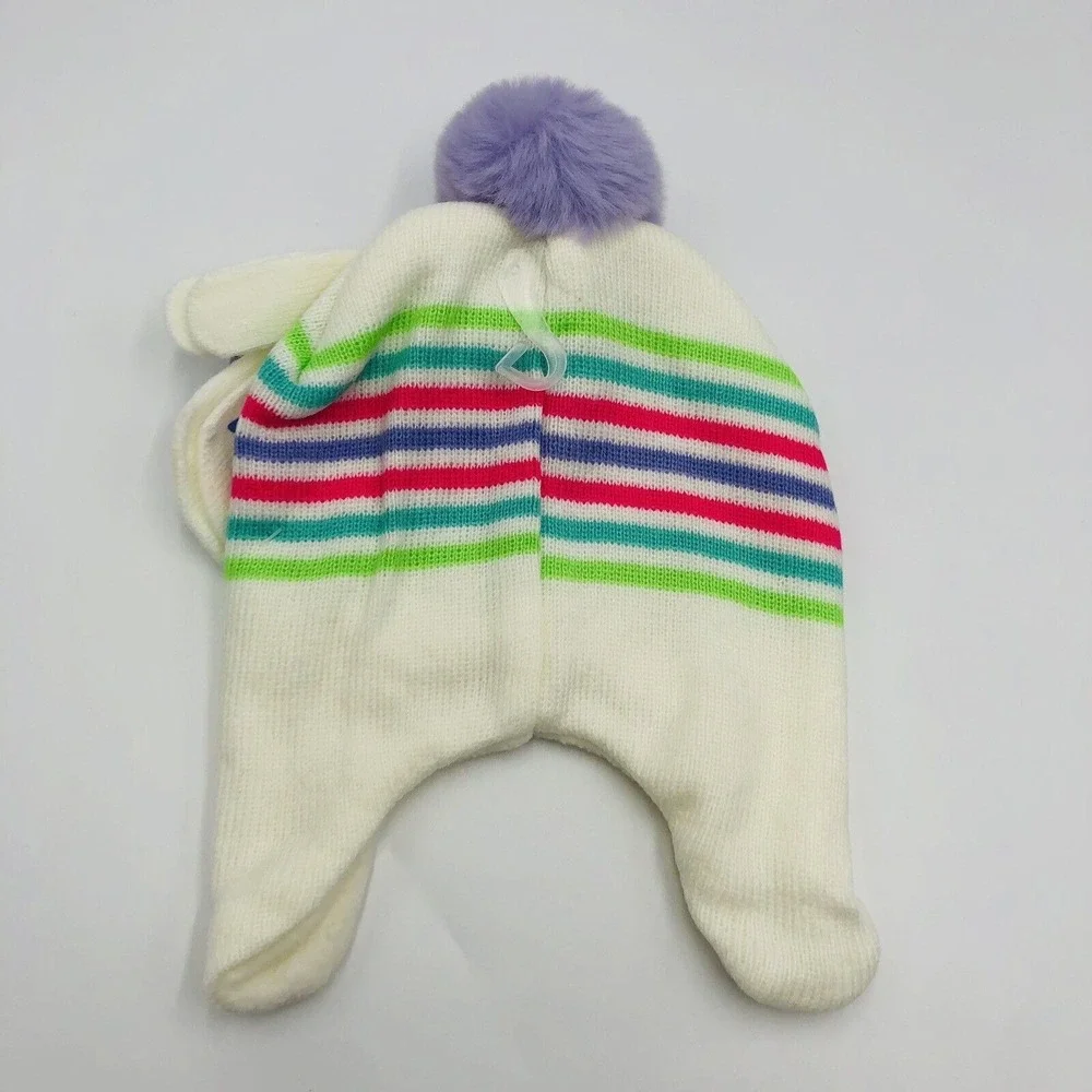 Disney Encanto Girls Winter Hat and‎ Mittens Set Mirabel Luisa Isabela White NWT